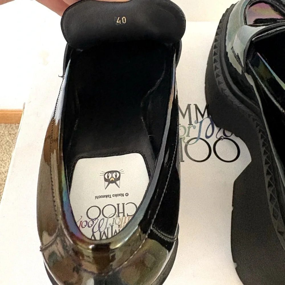 New Jimmy Choo x Sailor Moon Iridescent Luna Loafer Mary Jane